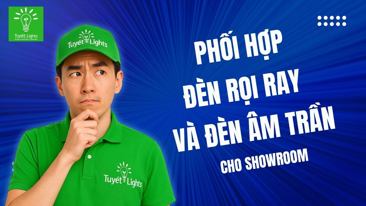 TẠI SAO BẠN NÊN KẾT HỢP ĐÈN LED ÂM TRẦN VÀ ĐÈN RỌI RAY CHO SHOWROOM?